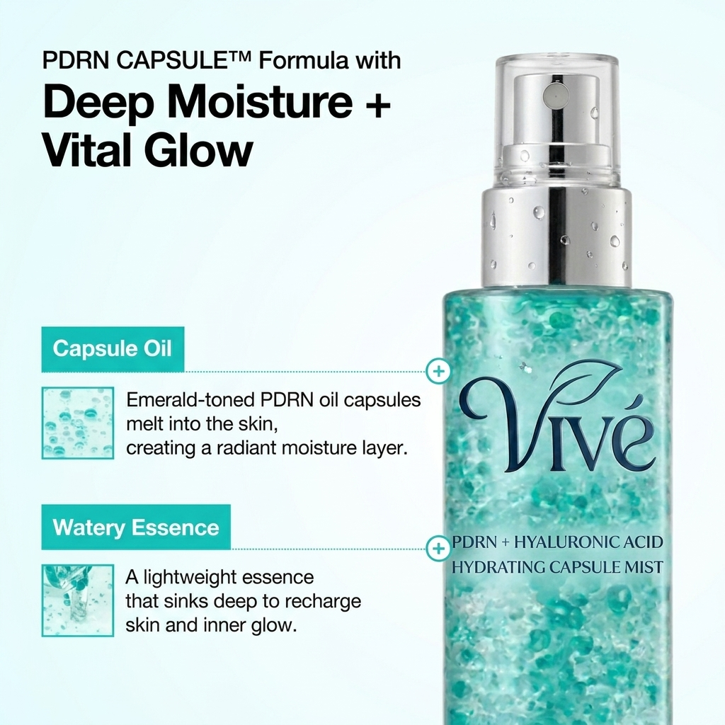 Vivé PDRN Collagen Glow Facial Serum Spray™